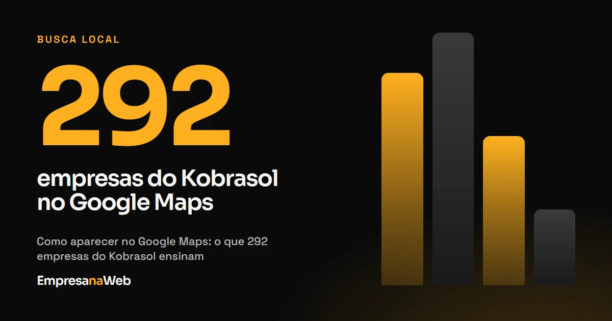 292 empresas do Kobrasol analisadas no Google Maps
